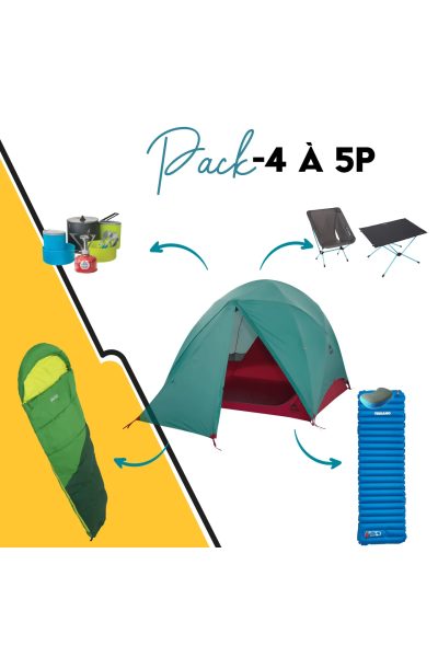 Location Pack camping Premium 4 a 5 p