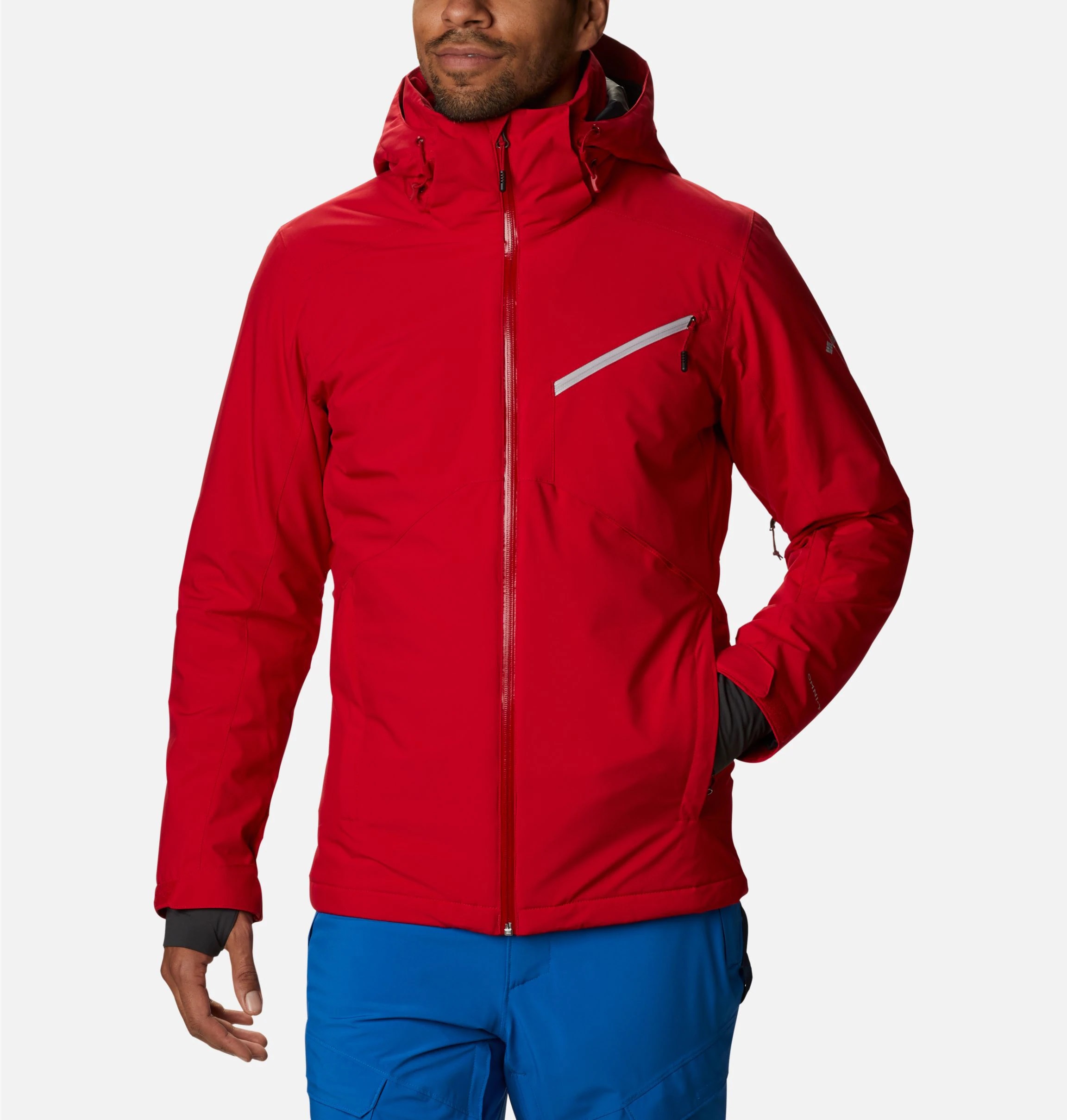 manteau de ski rouge