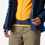 Rossignol men's ski jacket rental with jkt function dark navy details (10)
