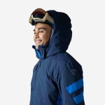Rossignol men's ski jacket rental function jkt dark navy details (4)