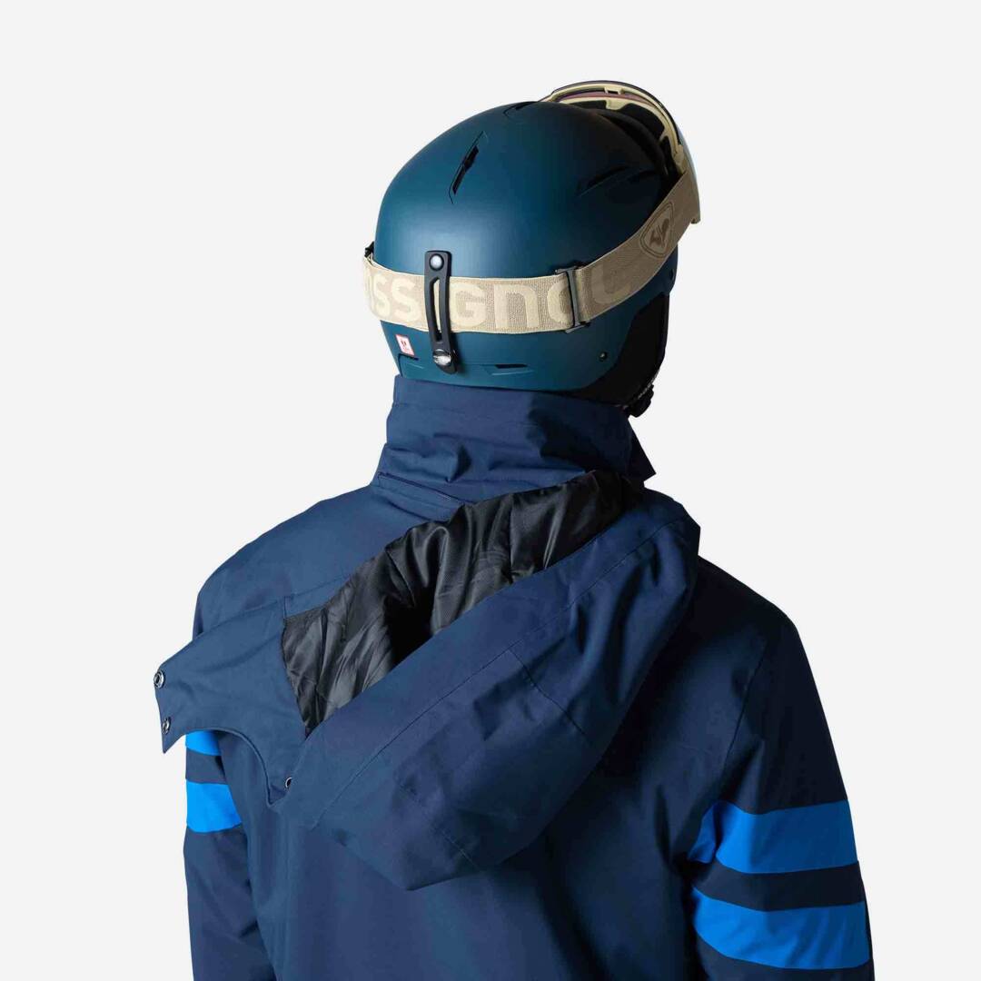 Rossignol men's ski jacket rental function jkt dark navy details (5)