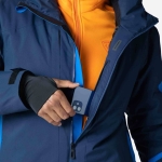 Rossignol men's ski jacket rental function jkt dark navy details (8)
